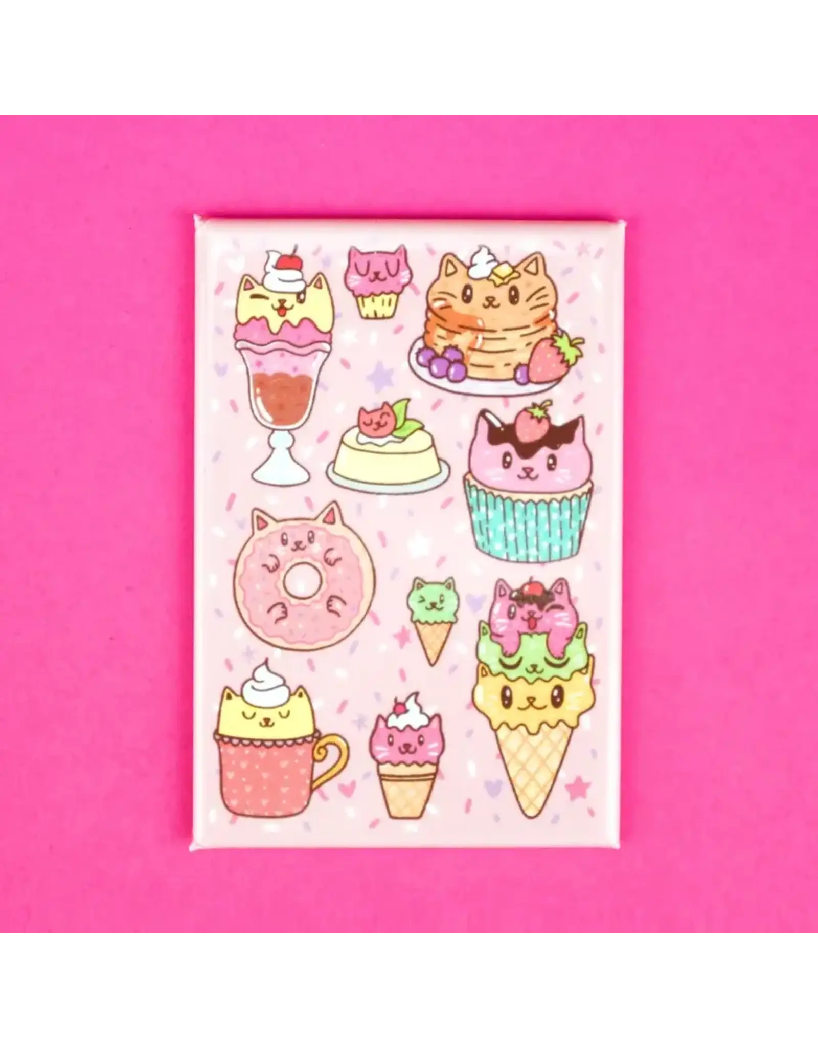 Turtle's Soup Dessert Kitties Fridge Magnet