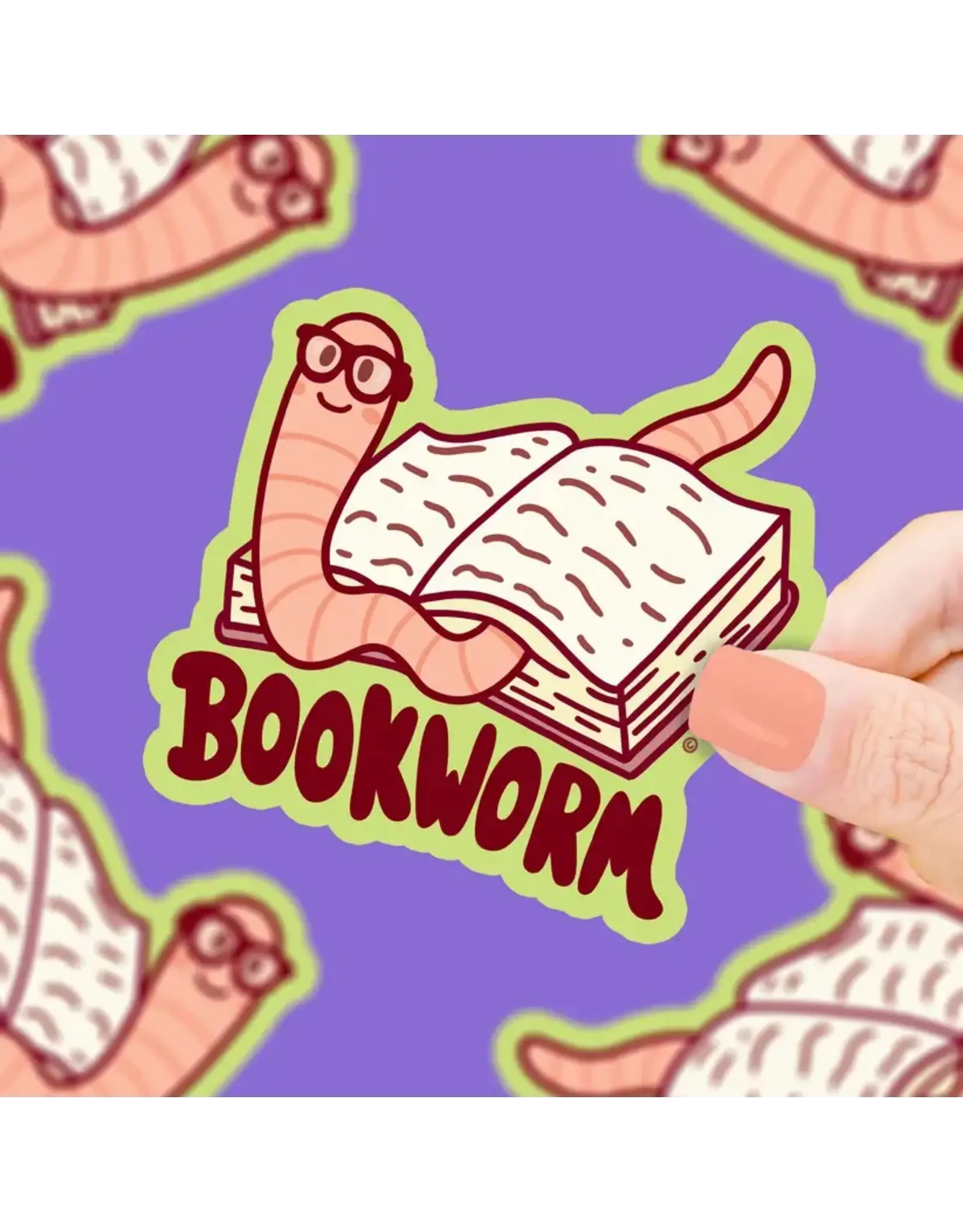 Turtle's Soup Little Bookworm Vinyl Sticker