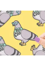 Turtle's Soup Too Coo Pigeon Vinyl Sticker