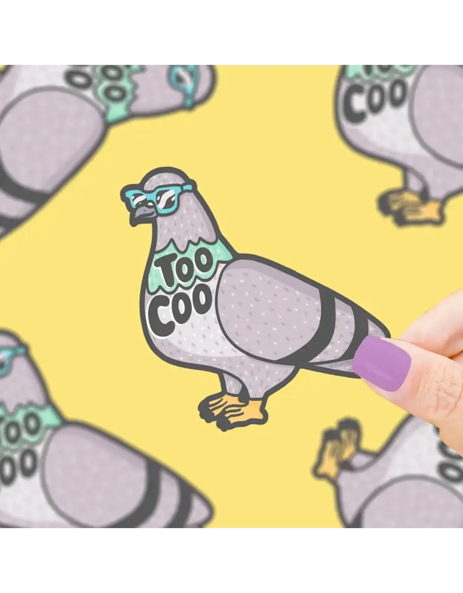 Turtle's Soup Too Coo Pigeon Vinyl Sticker
