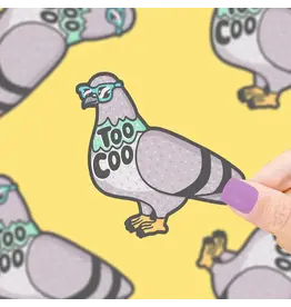 Turtle's Soup Too Coo Pigeon Vinyl Sticker