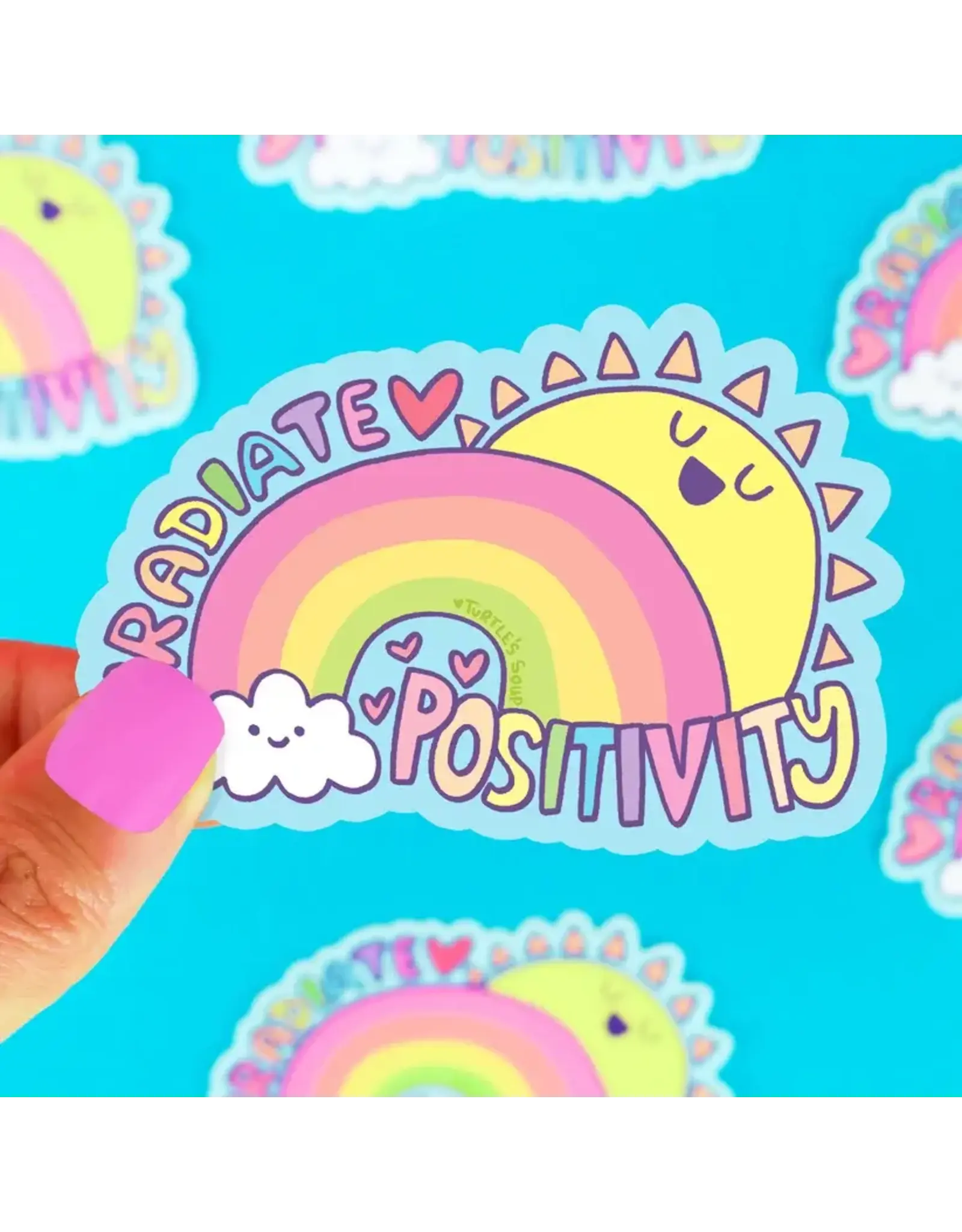 Turtle's Soup Radiate Positivity Vinyl Sticker