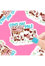 Turtle's Soup Cows are Pals Vegan Vinyl Sticker
