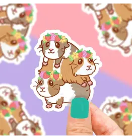 Turtle's Soup Pet Guinea Pigs Vinyl Sticker