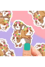 Turtle's Soup Pet Guinea Pigs Vinyl Sticker