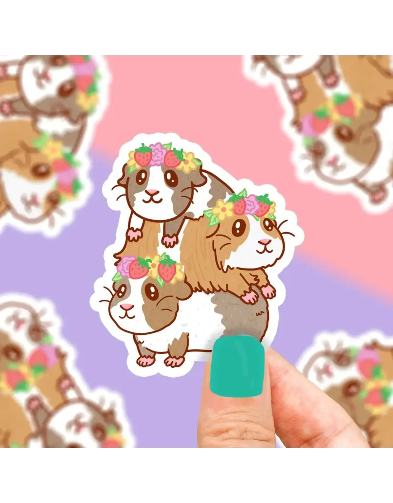 Turtle's Soup Pet Guinea Pigs Vinyl Sticker