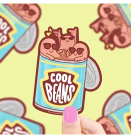 Turtle's Soup Cool Beans Funny Food Vinyl Sticker