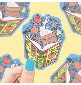 Turtle's Soup Cooking Recipe Book Club Vinyl Sticker