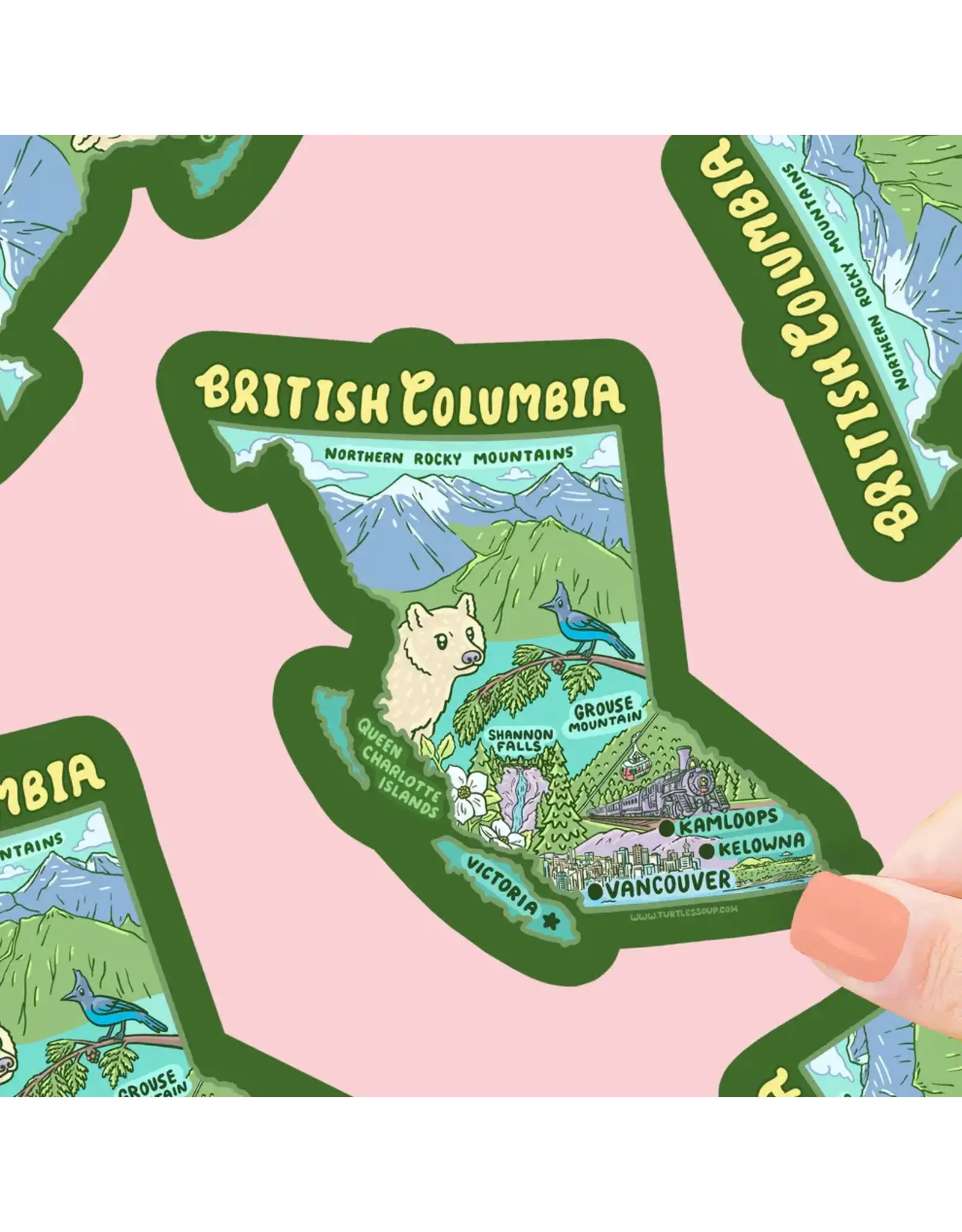 Turtle's Soup British Columbia Canada Vinyl Sticker