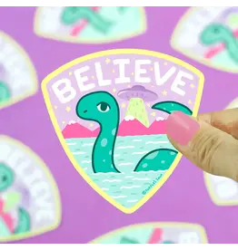 Turtle's Soup Believe Loch Ness Monster Vinyl Sticker