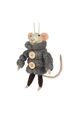 Mouse with Puffy Parka Ornament