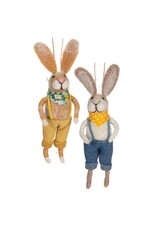 Rabbits in Overalls Assorted Ornaments