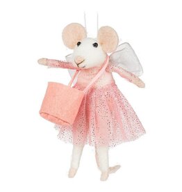 Tooth Fairy Mouse with Tote Ornament