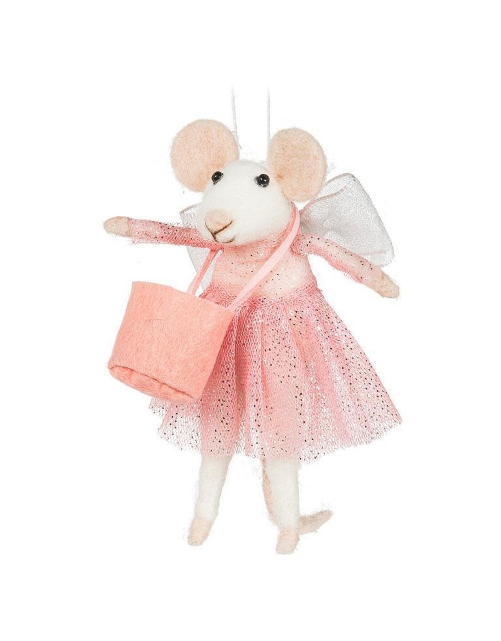 Tooth Fairy Mouse with Tote Ornament
