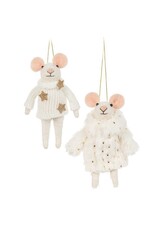 Fancy Winter Mouse Ornament