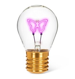Butterfly Neon LED Lightbulb 4.5"