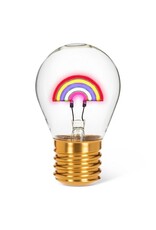 Rainbow Neon LED Lightbulb 4.5"