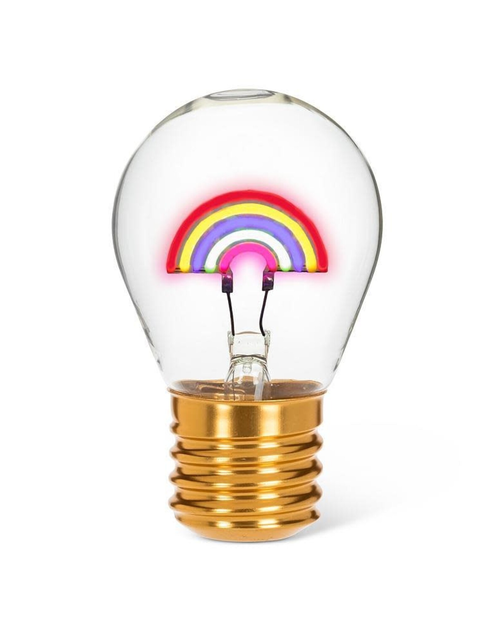 Rainbow Neon LED Lightbulb 4.5"