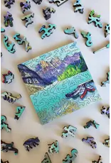 StumpCraft Rock Flour Blue by Kat Wright 57pc Mini Puzzle