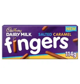 Cadbury Cadbury Chocolate Salted Caramel Fingers 114g (British)