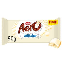 Nestle Nestle Aero Milkybar White Chocolate Sharing Bar 90g (British)