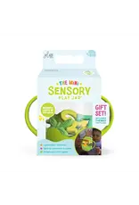 Mini Sensory Play Jar Silicone Fillers Green