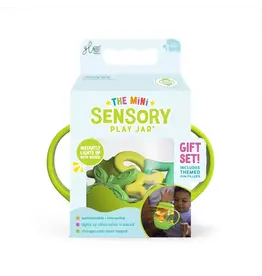 Mini Sensory Play Jar Silicone Fillers Green