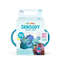 Mini Sensory Play Jar Silicone Fillers Blue