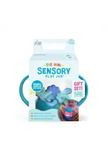 Mini Sensory Play Jar Silicone Fillers Blue