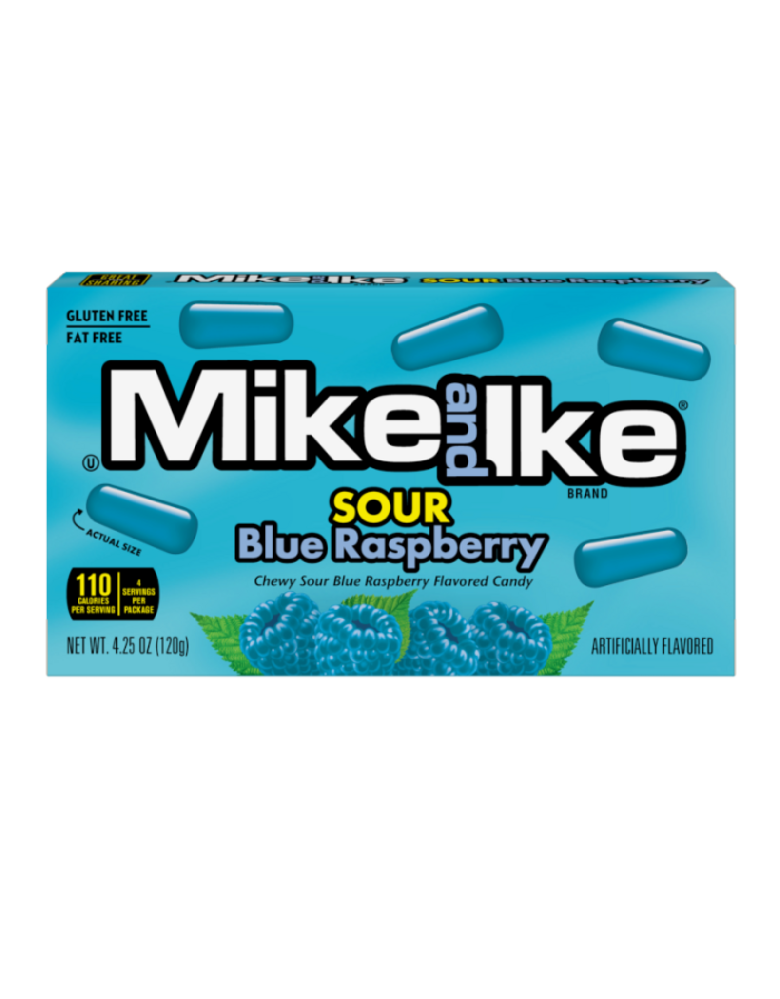 Mike & Ike Sour Blue Raspberry Theater Box
