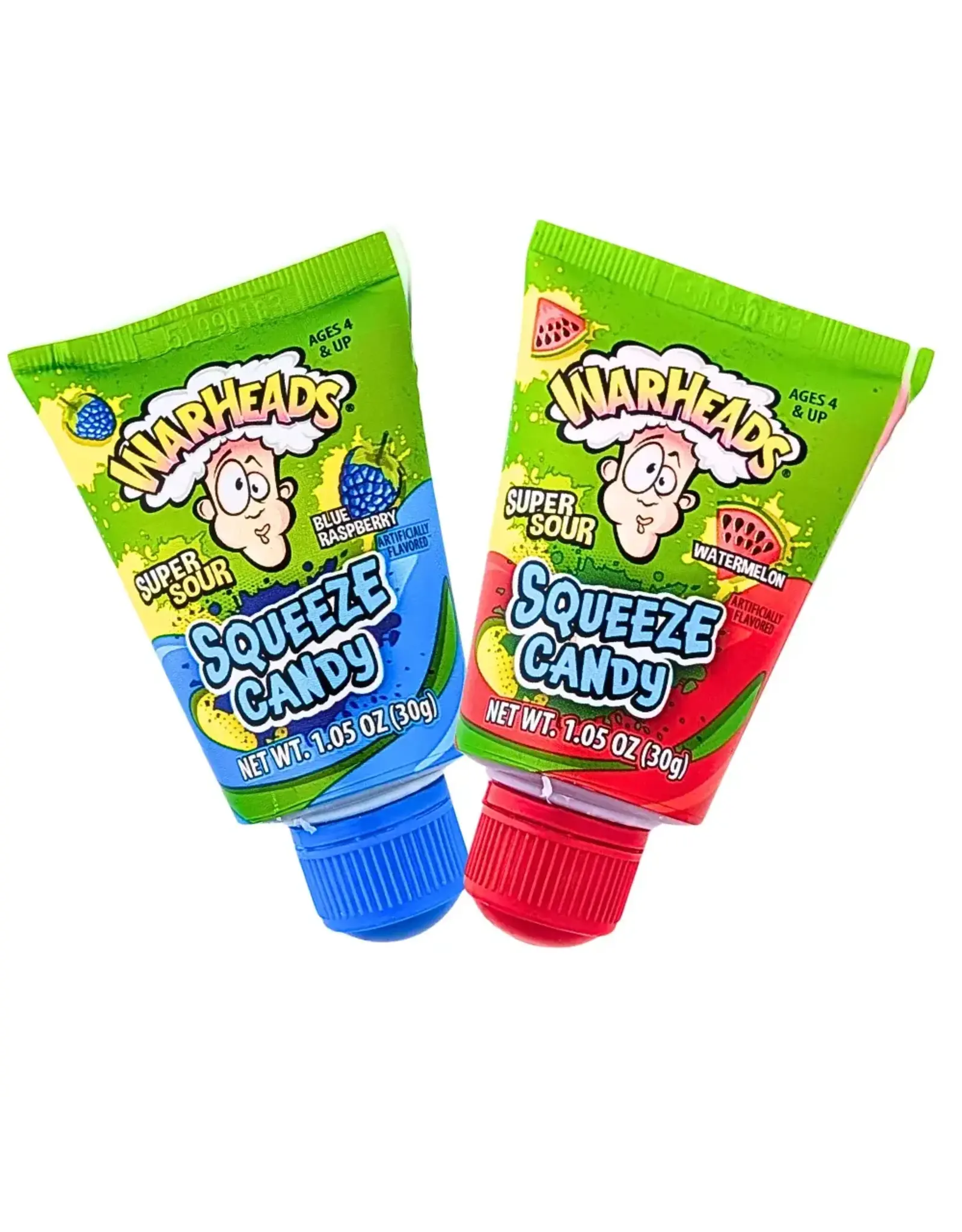 Warheads Sour Squeeze Candy Watermelon & Blue Raspberry 1.05oz