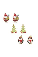 Gnome & Penguin Christmas Earring Set