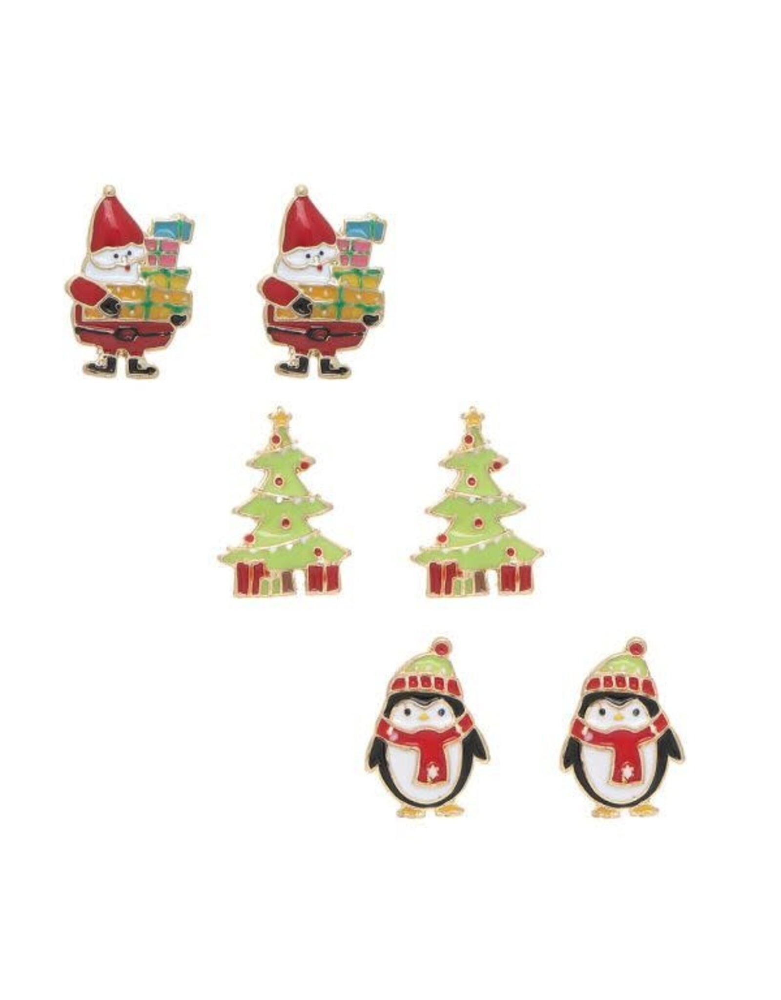 Gnome & Penguin Christmas Earring Set