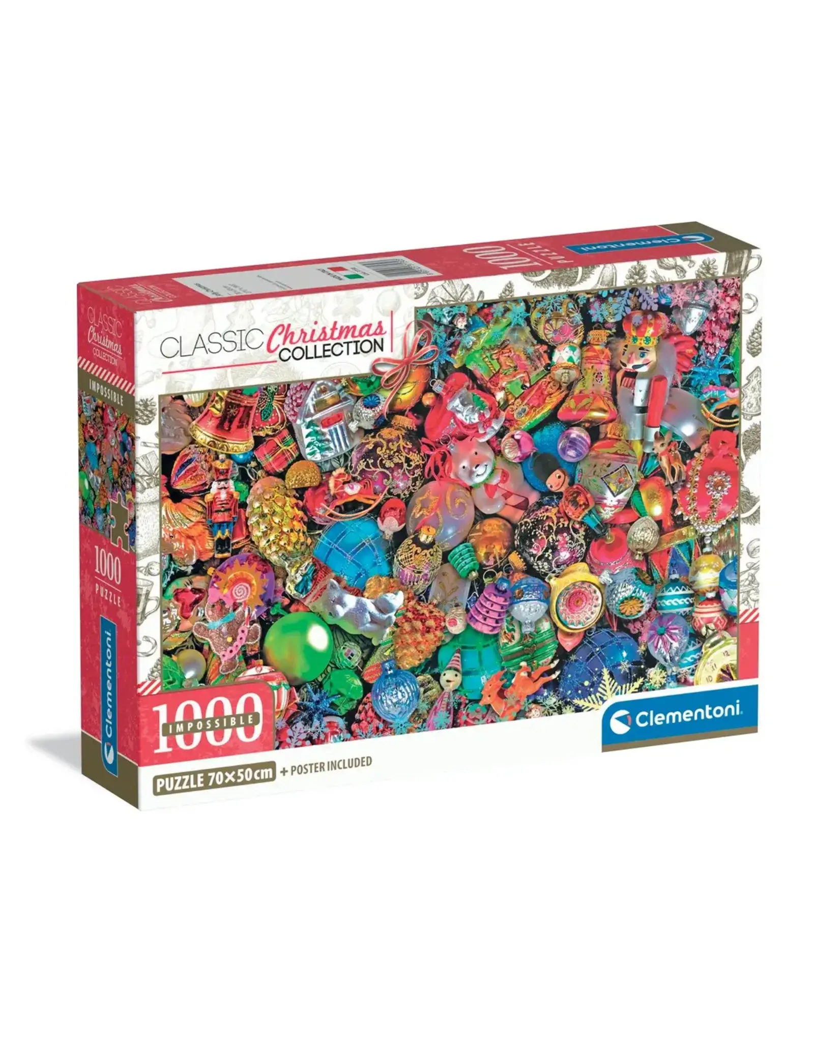 Clementoni Impossible Collection: Jolly Christmas 1000pc