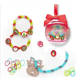Rainbow Loom Bracelet Button Kit Holiday Ornament