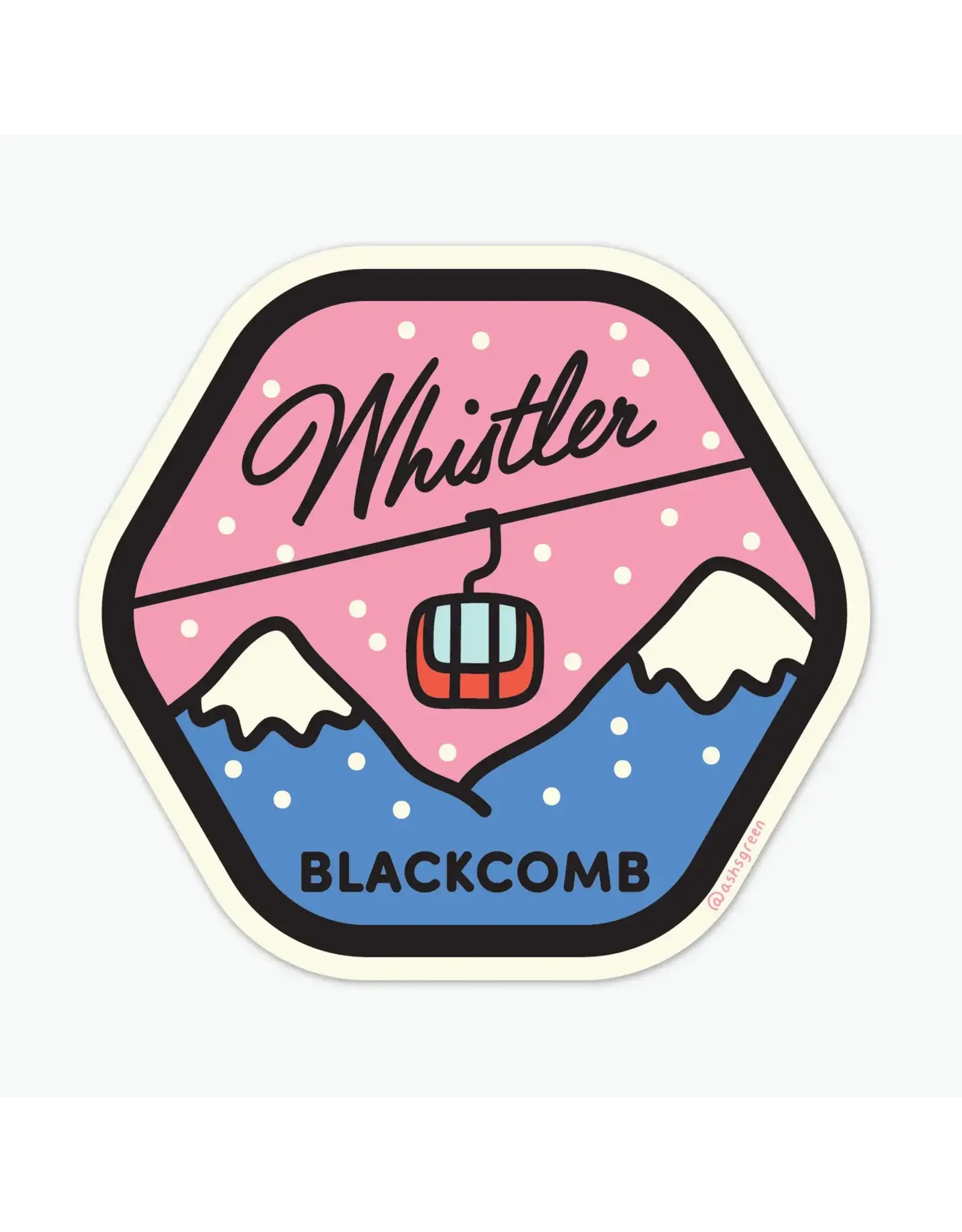 Ashleigh Green Studios Whistler Blackcomb - Vinyl Sticker