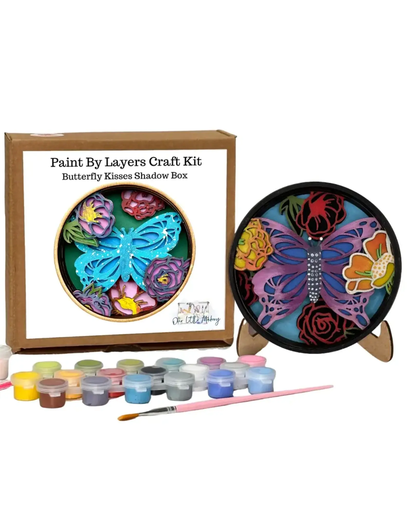 Our Little Makery Butterfly Kisses Shadow Box Kit
