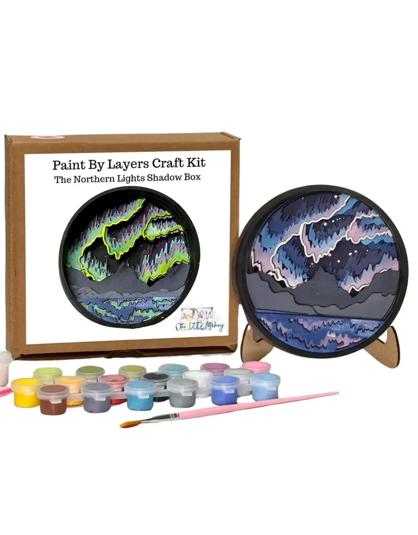 Our Little Makery The Northern Lights Shadow Box Kit
