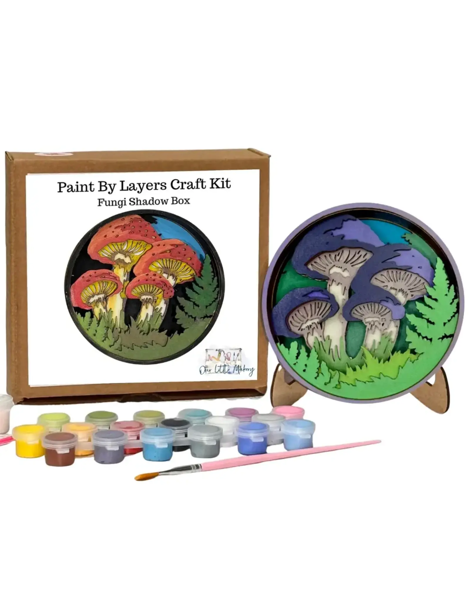 Our Little Makery Fungi Shadow Box Kit