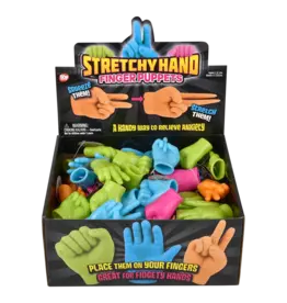 Neon Hand Finger Puppets 2.5"