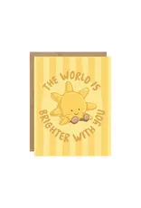 Brighter With You Sun Jelly Card
