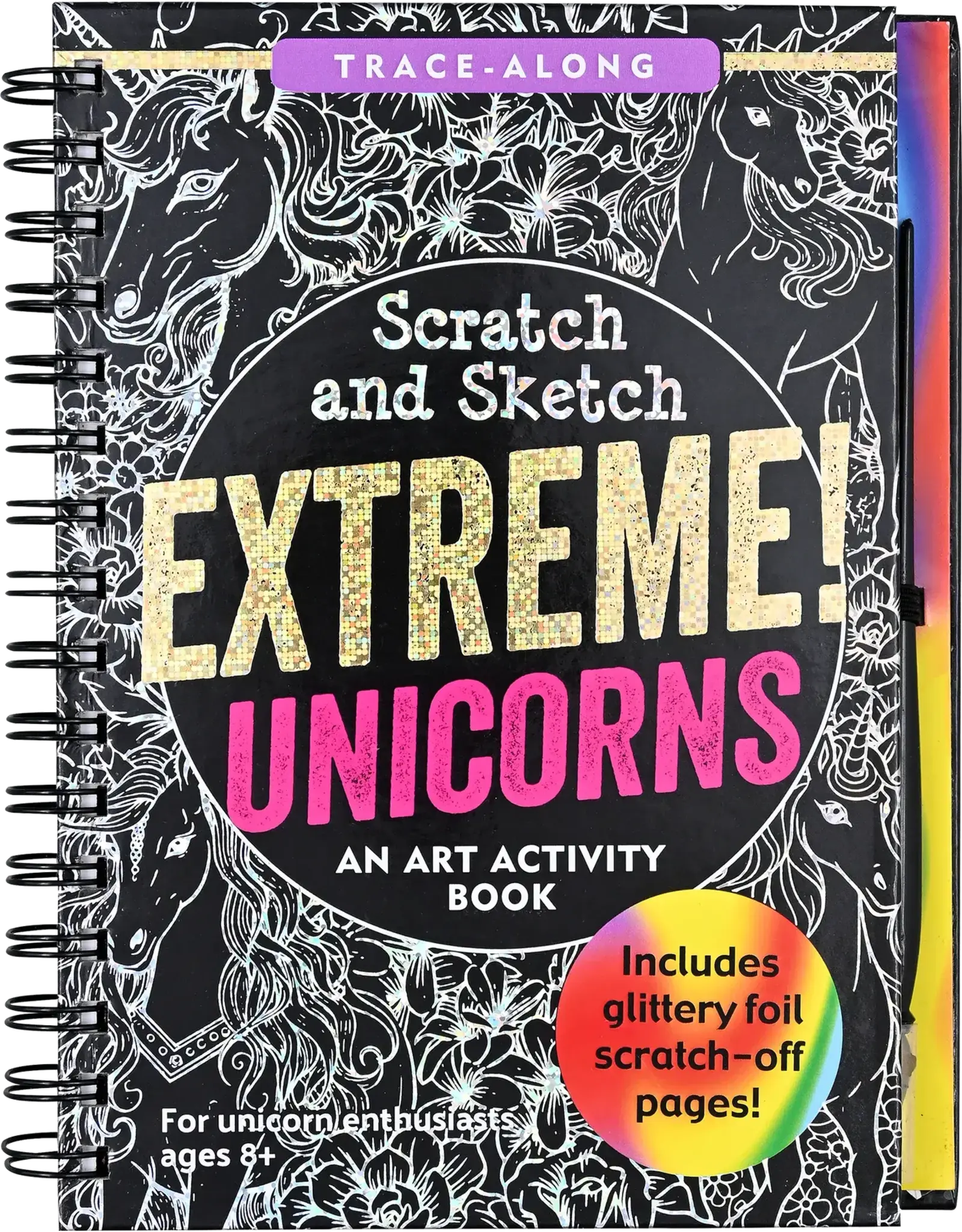 Peter Pauper Press Extreme! Scratch & Sketch Unicorns