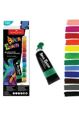 Faber Castell 12 Acrylic Paint Set for Dark Surfaces