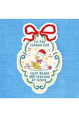Radical Buttons Holiday Bookish Tis the Season Cozy Reads Sticker