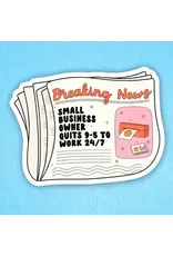 Radical Buttons Small Business Sticker