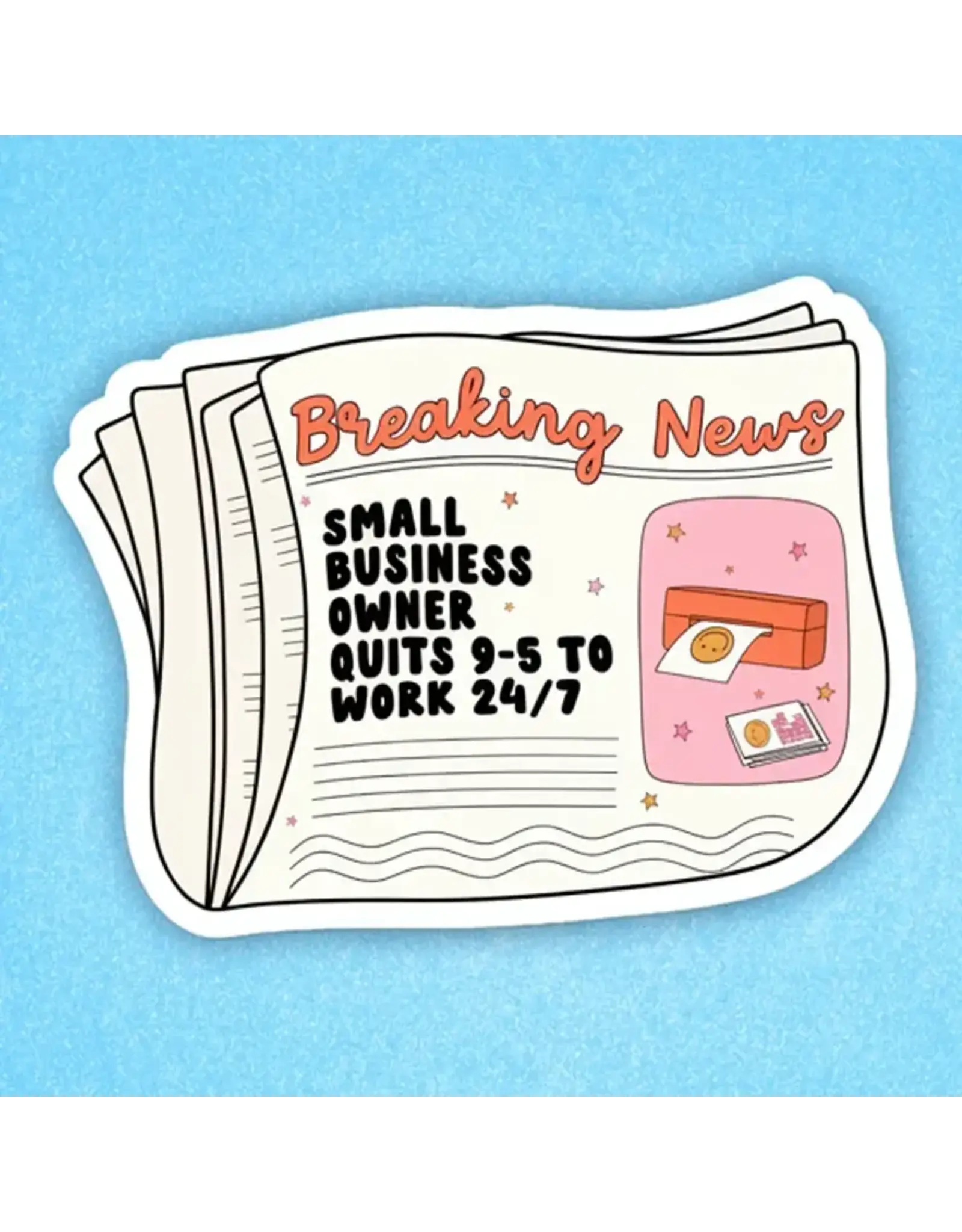 Radical Buttons Small Business Sticker