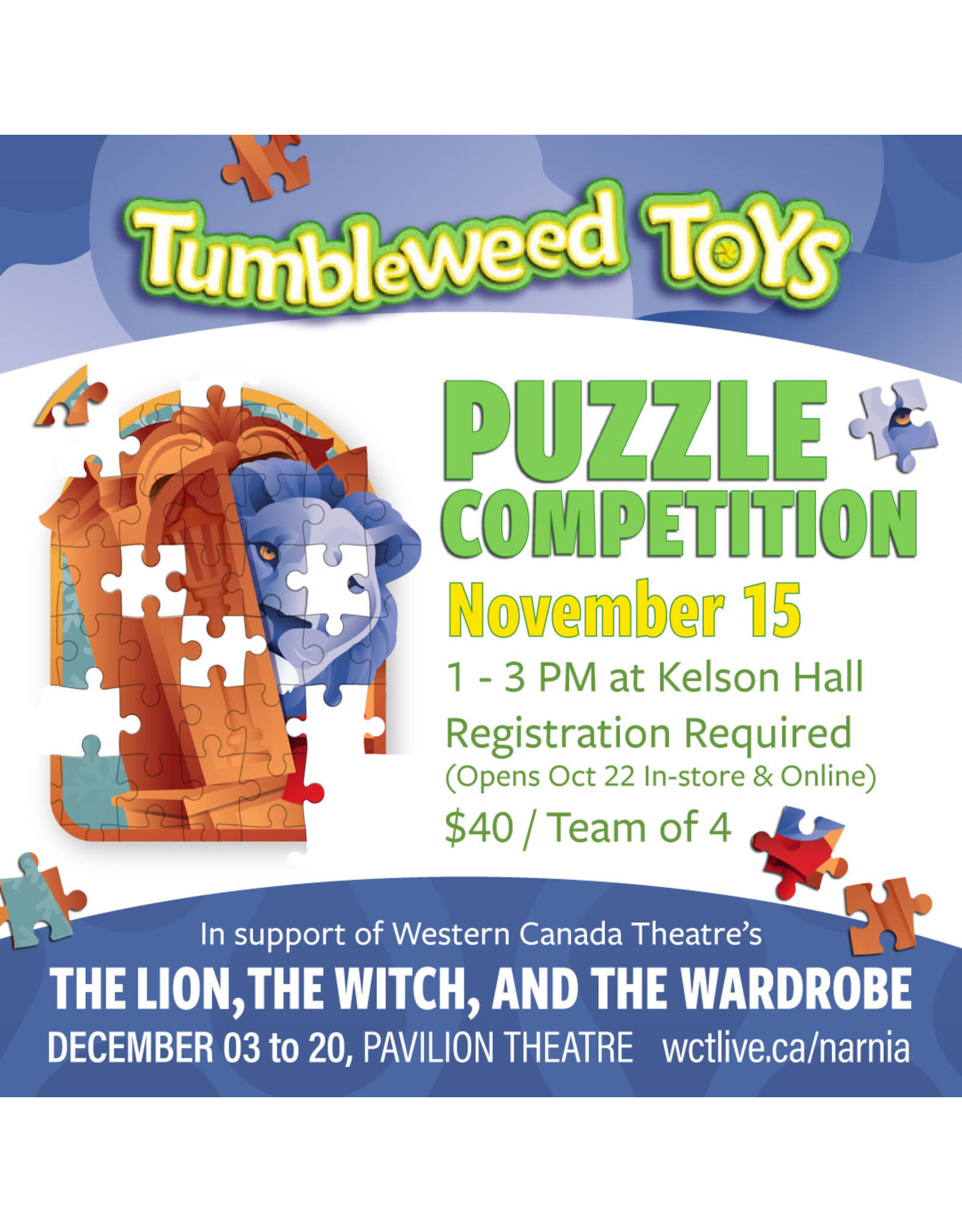 Puzzle Competition - Kelson Hall November 15th