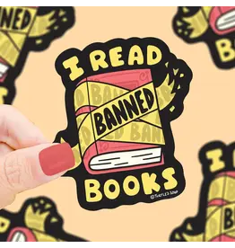 Turtle's Soup I Read Banned Books Vinyl Sticker