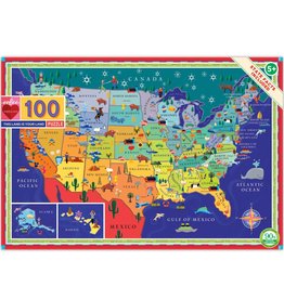 eeBoo 100pc-Puzzle: This Land is Your Land, 2nd Ed