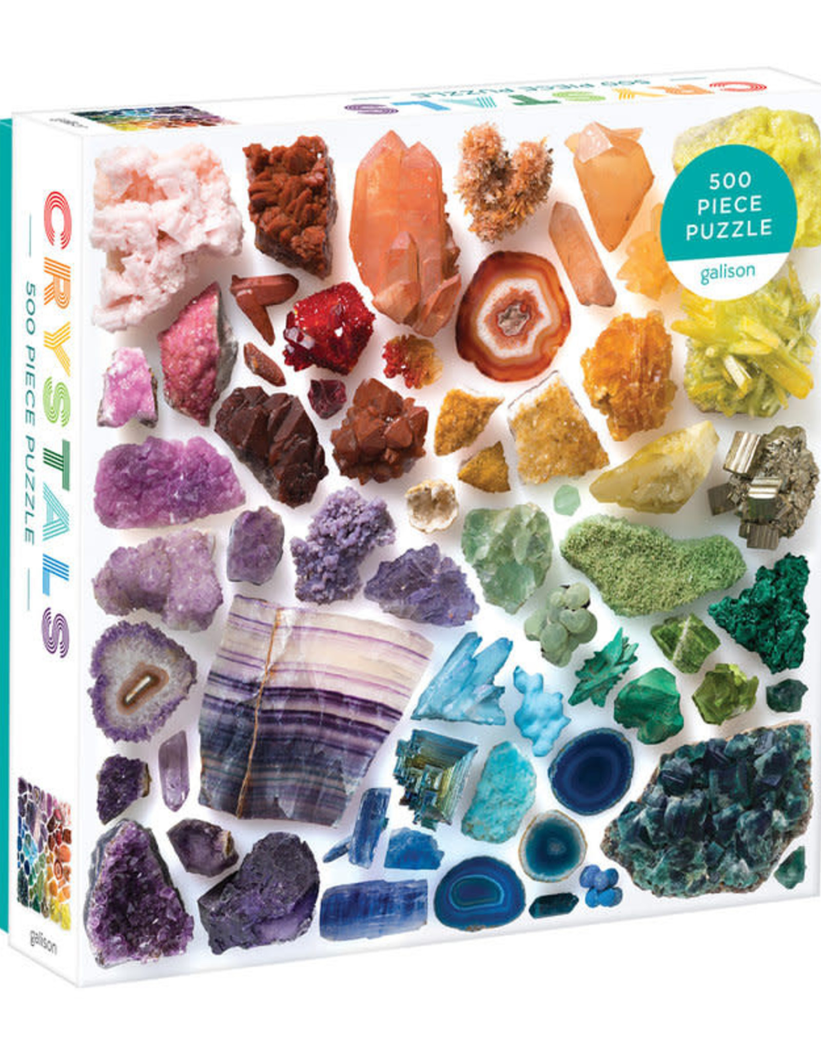 Chronicle Books 500 pc Puzzle: Rainbow Crystals